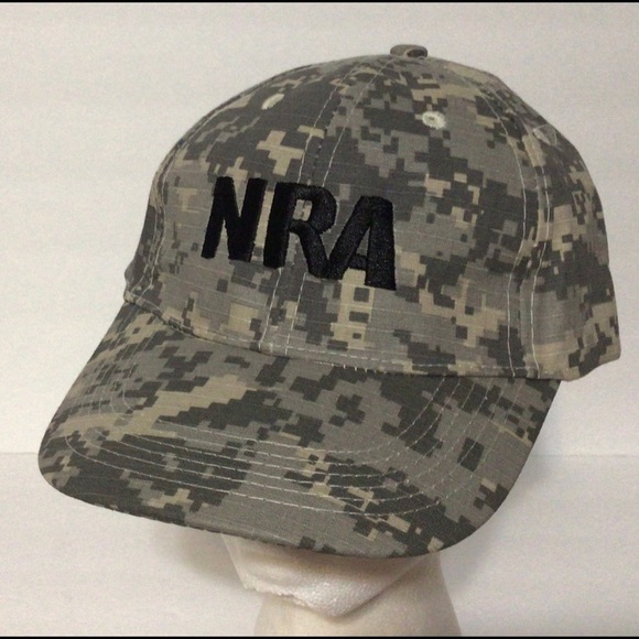 Nra National Rifle Assoc Camo Hat Baseball Cap New - Picture 1 of 6